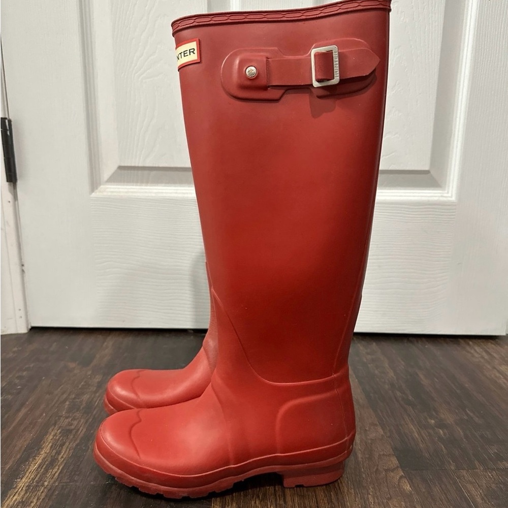 Red Hunter Boots